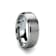OPTIMUS Raised Center with Brush Finish Tungsten Ring 8mm