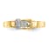14K Yellow Gold .01ct Diamond Buckle Toe Ring