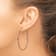 14k Rose Gold 2" Polished Hoop Earrings