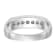 Rhodium Over 14K White Gold Lab Grown Diamond SI1/SI2, G H I, Men's Band