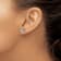14K Yellow Gold 4ct. 8.0mm Round J-K Color Moissanite Earrings