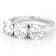 Lab-Grown Diamond Three-Stone Ring In 14K White Gold 3.00ctw