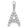 Rhodium Over 14K White Gold Lab Grown Diamond Letter A Initial Pendant