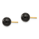 14K Yellow Gold Onyx Bead Earrings