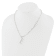 Rhodium Over Sterling Silver 3-5.5mm Freshwater Cultured Pearl LETTER E
18-inch Necklace
