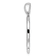 14K White Gold Gatsby Diamond Initial Q Charm