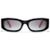 Chanel Black and Red Rectangular Frames / Gray Gradient Lenses Sunglasses