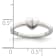 Sterling Silver Polished and Satin Cubic Zirconia Heart Children's Ring