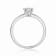 Oval Moissanite Sterling Silver Solitaire Ring, 1.00ct