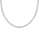 White Cubic Zirconia Platinum Over Sterling Silver Tennis Necklace 21.74ctw