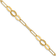 14K Yellow Gold Diamond-cut Paperclip Link 7.25-inch Bracelet