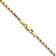 14k Yellow Gold 2.25mm Diamond-Cut Rope 18 Inch Chain