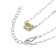 Yellow Cubic Zirconia Rhodium Over Sterling Silver Paperclip Necklace 4.08ctw