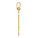 14k Yellow Gold Polished Cross Pendant