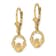 14k Yellow Gold Polished Claddagh Earrings