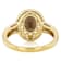Smoky Quartz, Champagne Diamond And White Zircon Ring In 18K Gold Over
Sterling Silver 1.80ctw
