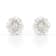 Cushion Cut White Lab-Grown Diamond H-I SI 14k White Gold Stud Earrings 1.50ctw