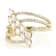 Marquise And Round CZ Statement Ring In 18K Gold Over Sterling Silver 1.70ctw