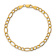 10k Yellow Gold 5.35mm Figaro Link Bracelet