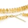 Citrine Rondelle Beaded Necklace In 18K Over Sterling Silver