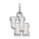 Rhodium Over Sterling Silver LogoArt University of Houston Extra Small Pendant