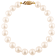 14k Yellow Gold 5-6mm White Freshwater Pearl Bracelet