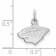 Rhodium Over Sterling Silver NHL LogoArt Minnesota Wild Extra Small Pendant