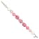 Sterling Silver Pink Agate/Pink/Jade/Rose Quartz/Crystal Bracelet