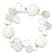 Sterling Silver Coral/Jade/Moonstone/Rock Quartz Stretch Bracelet