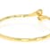 Oval And Pear Moissanite Bypass Cuff Bracelet In 14K Gold Over Sterling Silver