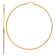 14k Yellow Gold Polished 3 9/16" Round Tube Hoop Earrings