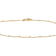 Square Bead Station Bracelet In 18K Gold Over Sterling Silver