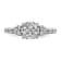 Rhodium Over 14K White Gold Lab Grown Diamond VS/SI GH, Cluster Ring 1.028ctw