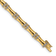 14k Yellow Gold and Rhodium Over 14k Yellow Gold Diamond Bamboo Design Bracelet