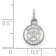 Rhodium Over Sterling Silver MLB Houston Astros LogoArt Circle Pendant