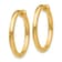 14k Yellow Gold 13/16" Non-Pierced Hoop Earrings