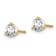 14K Yellow Gold Lab Grown Diamond 2/3ctw VS/SI GH 3 Prong Earrings