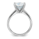 Rhodium Over 14K White Gold 3 5/8 ct. D E F Pure Light Round Moissanite
Solitaire Ring
