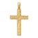 14K Yellow Gold Nugget Cross Pendant