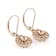 Morganite Pear And White Zircon Earrings In 18K Rose Gold Over Sterling
Silver 2.02ctw