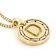 Cardano Initial D Pendant Necklace In 18K Gold Over Bronze