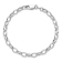 Rhodium Over Sterling Silver 5mm Rolo Chain Bracelet