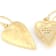 Heart Earrings In 14K Gold Over Sterling Silver
