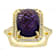 Amethyst Rectangular Cushion And White Topaz Ring In 18K Gold Over
Sterling Silver 10.20ctw