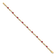 14k Yellow Gold and Rhodium Over 14k Yellow Gold Diamond and Oval Ruby Bracelet