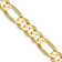 10k Yellow Gold 8.75mm Concave Open Figaro Link Bracelet