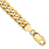 14k Yellow Gold 8mm Flat Beveled Curb Link Bracelet