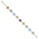 14K Yellow Gold Multi-Gemstone Circle 8-inch Bracelet
