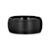 RAIDER Domed Brush Finished Black Tungsten Wedding Band 10mm