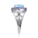 Blue Topaz and Tanzanite Sterling Silver Ring, 4.75ctw